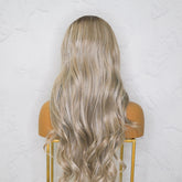 GISELE - Ombre Blonde - Lace Front Wig | Blonde, 26 Inch, 13x4 Lace Front, Synthetic Hair | Milk & Honey Wigs