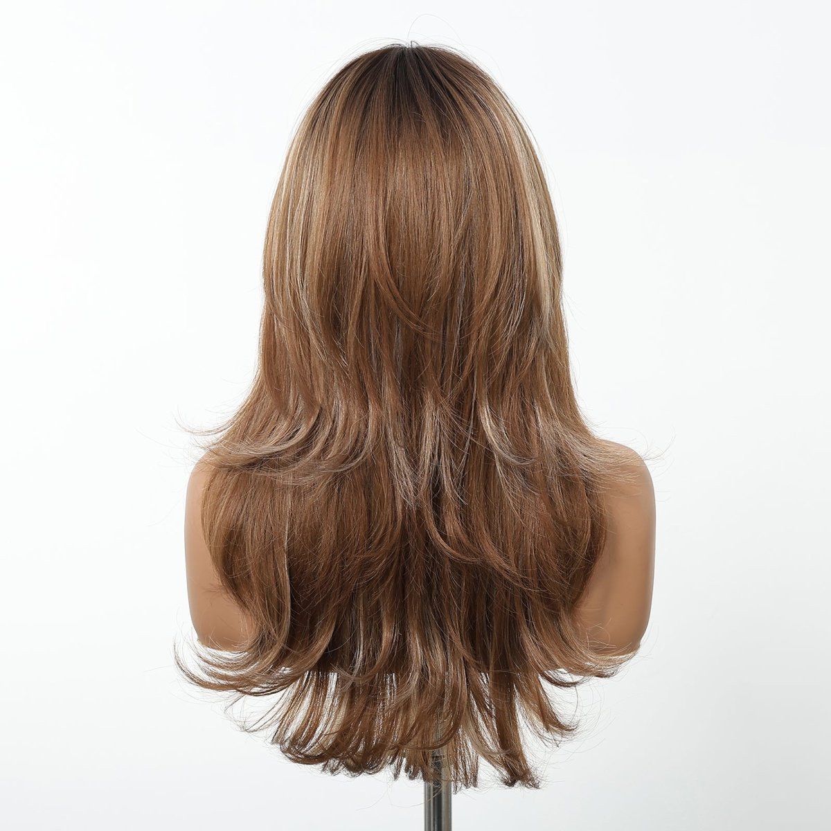 Golden Brown Layered Wig  - MARKETPLACE | Brown, Fringe, Synthetic Hair | Milk &amp; Honey Wigs