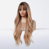 Golden Brown Wig - MARKETPLACE | Brown, Fringe, Synthetic Hair | Milk & Honey Wigs