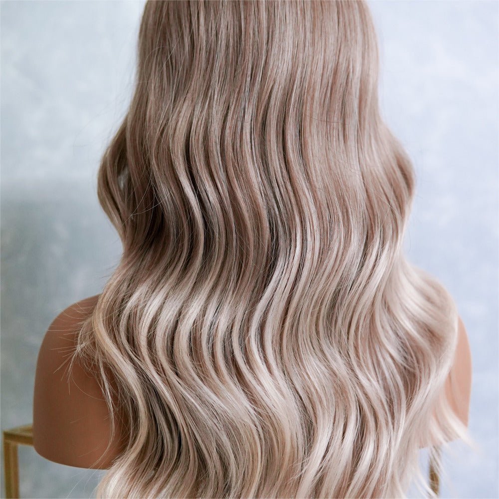 GRACE Blonde Ombre Fringe Wig - Milk &amp; Honey Wigs