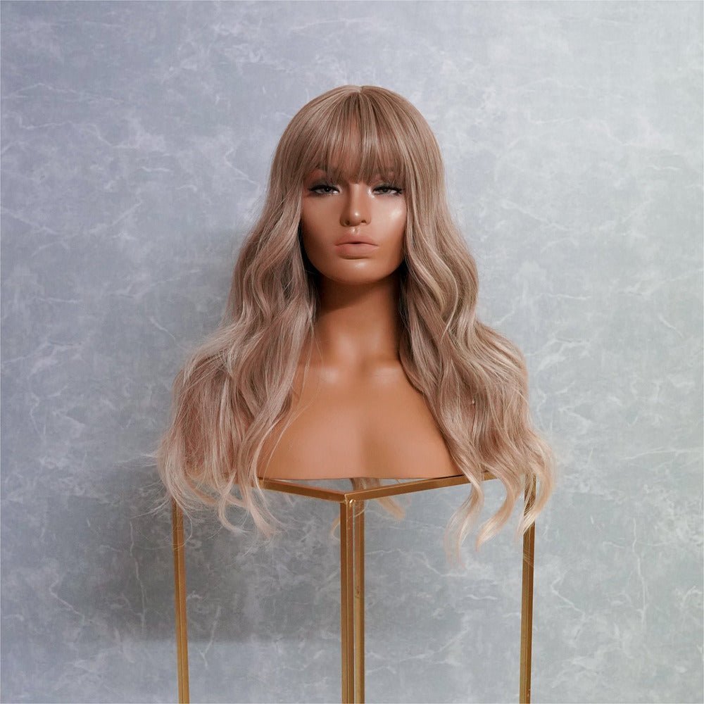 GRACE Blonde Ombre Fringe Wig - Milk &amp; Honey Wigs