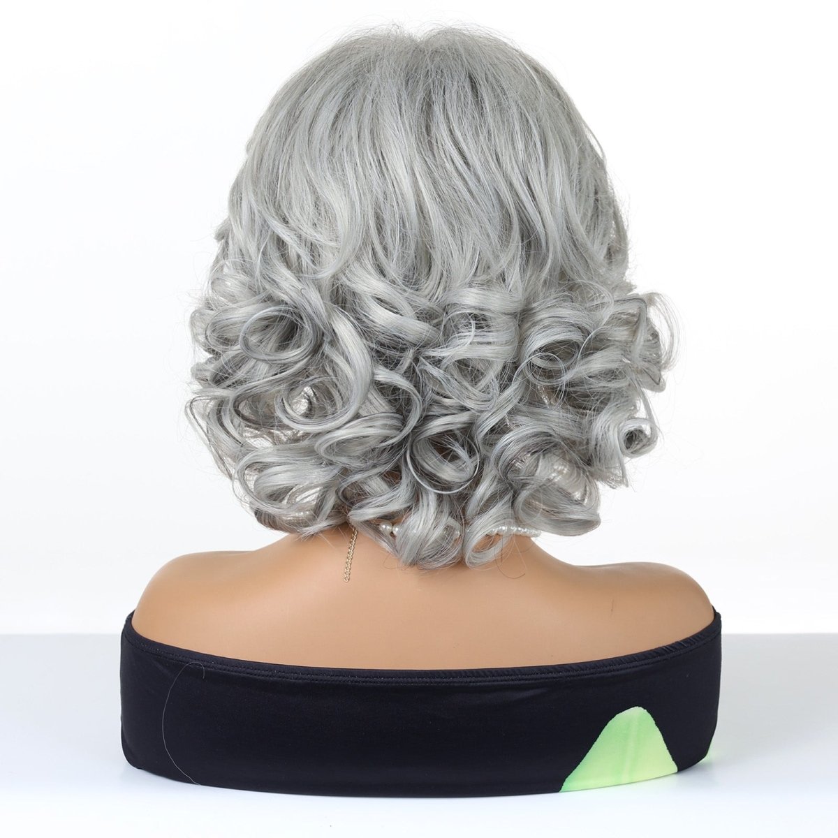 Grey Curl Fringe Wig - MARKETPLACE | Grey, Fringe, Synthetic Hair | Milk &amp; Honey Wigs