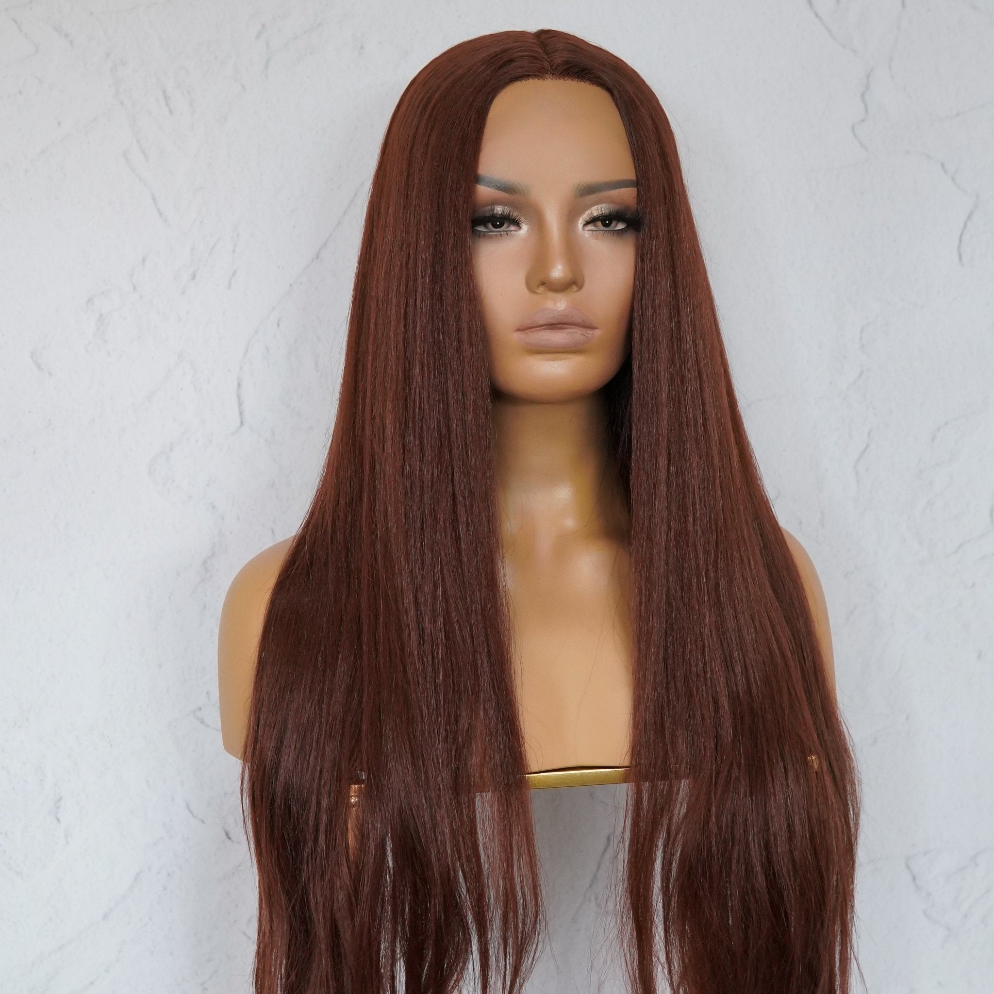HANNAH Copper Brown Lace Front Wig | Milk &amp; Honey Wigs