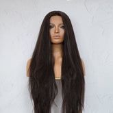 HANNAH - Darkest Brown - Lace Front Wig | Brown, Synthetic Hair | Milk & Honey Wigs