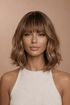 HARLOW - Brown Highlight - Fringe Wig | Brown, 12 Inch & Shorter, Fringe, Synthetic Hair | Milk & Honey Wigs