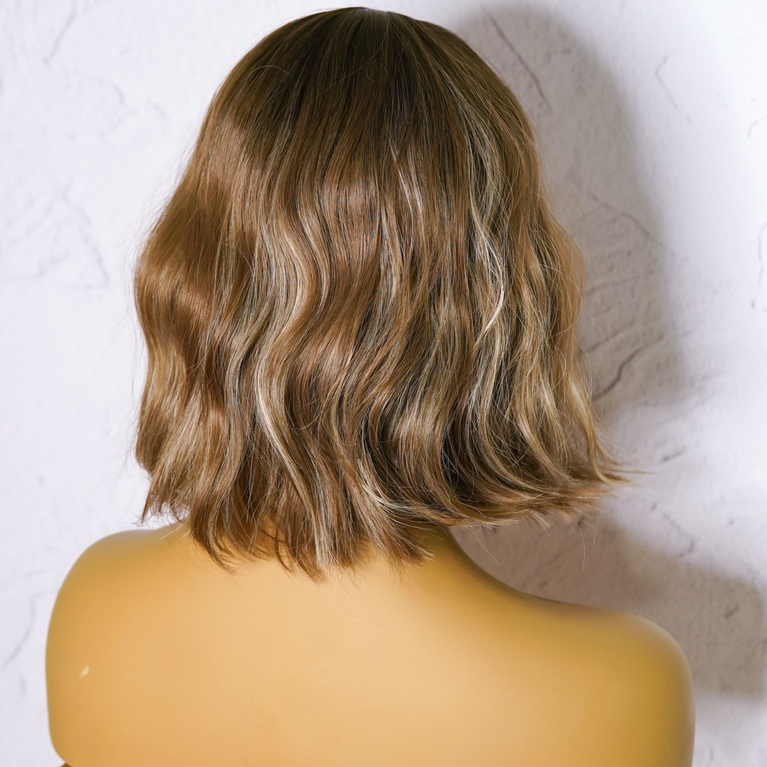 HARLOW - Brown Highlight - Fringe Wig | Brown, 12 Inch &amp; Shorter, Fringe, Synthetic Hair | Milk &amp; Honey Wigs
