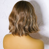 HARLOW - Brown Highlight - Fringe Wig | Brown, 12 Inch & Shorter, Fringe, Synthetic Hair | Milk & Honey Wigs