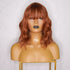 HAYLEY auburn synthetic wavy bob fringe wig | Milk & Honey Wigs