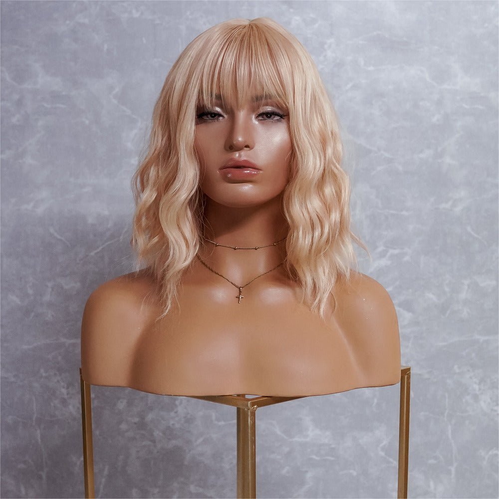 HAYLEY Blonde Bob Fringe Wig - Milk &amp; Honey Wigs