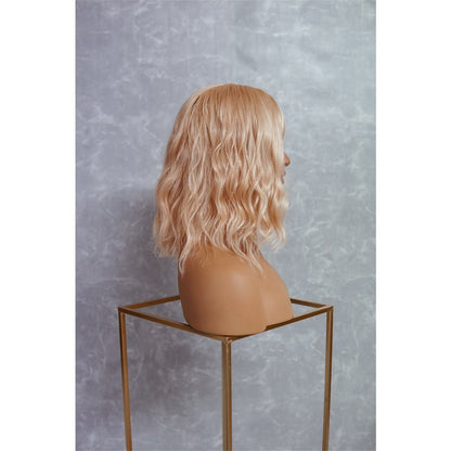 HAYLEY beach blonde synthetic wavy bob fringe wig | Milk &amp; Honey Wigs