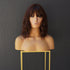 HAYLEY brown synthetic wavy bob fringe wig | Milk & Honey Wigs