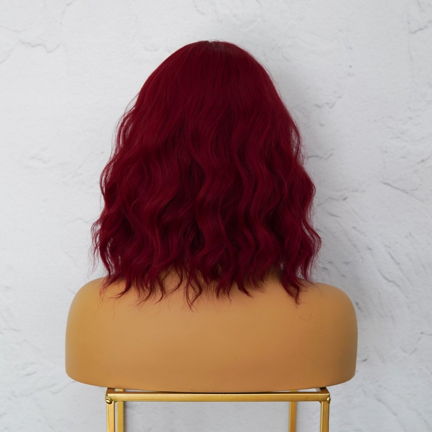 HAYLEY - Burgundy Red - Fringe Wig | Red, 12 Inch &amp; Shorter, Fringe, Synthetic Hair | Milk &amp; Honey Wigs
