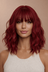 HAYLEY - Burgundy Red - Fringe Wig | Red, 12 Inch & Shorter, Fringe, Synthetic Hair | Milk & Honey Wigs