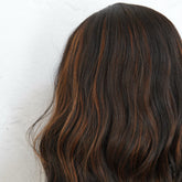 HAYLEY - Darkest Brown with Highlights - Fringe Wig | Brown, 12 Inch & Shorter, Fringe, Synthetic Hair | Milk & Honey Wigs