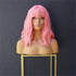 HAYLEY pink synthetic wavy bob fringe wig | Milk & Honey Wigs