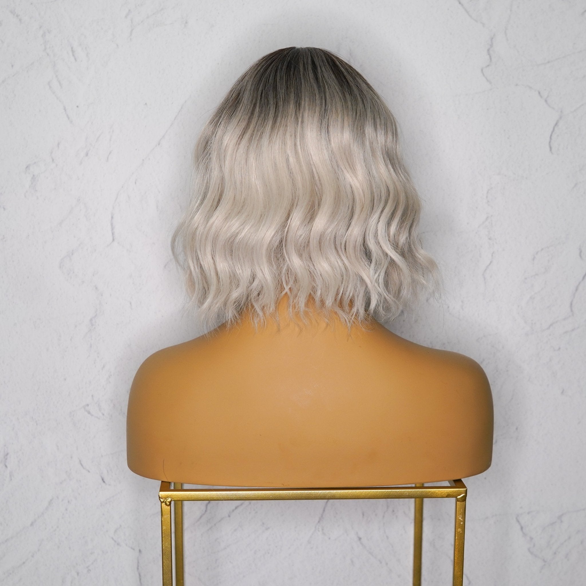 HAYLEY - White Ash Blonde - Fringe Wig | Blonde, 12 Inch &amp; Shorter, Fringe, Synthetic Hair | Milk &amp; Honey Wigs