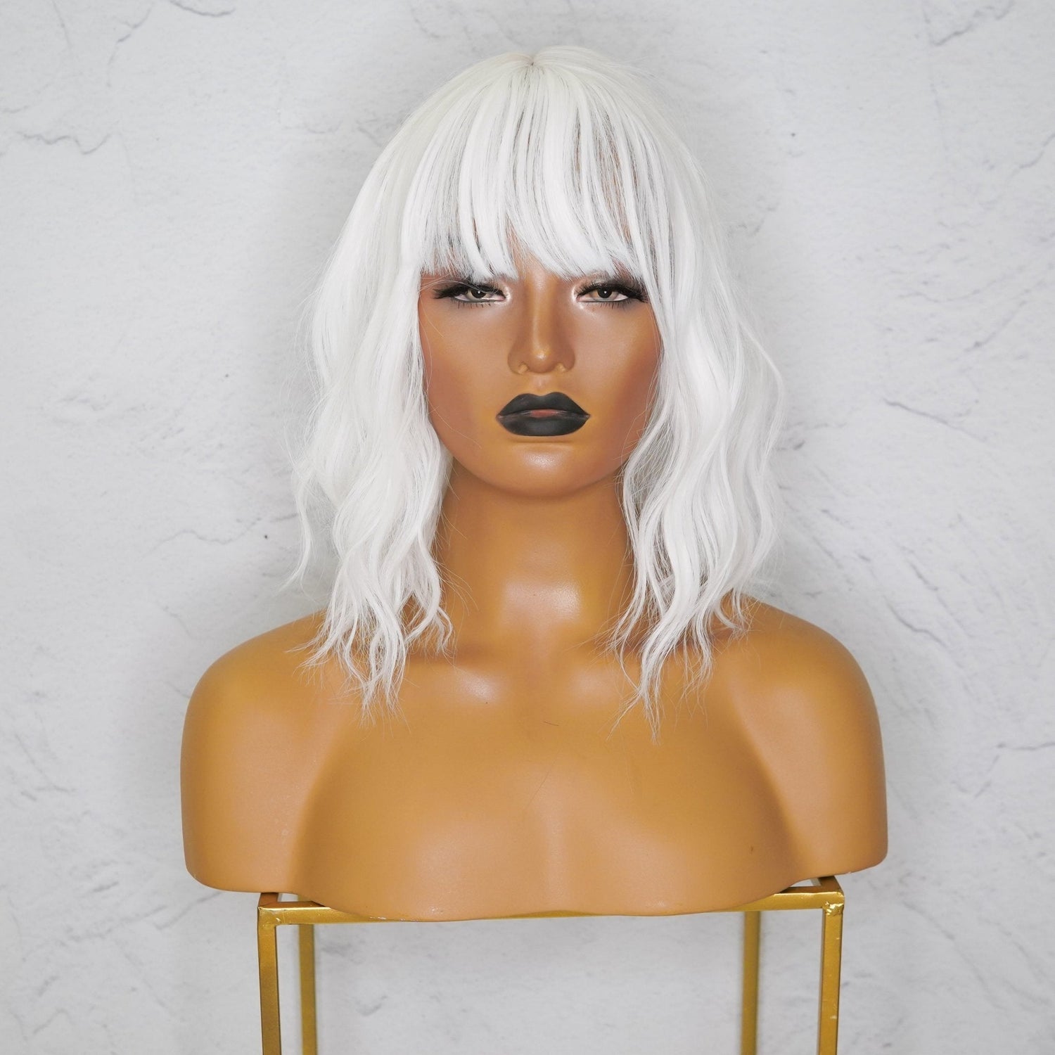 HAYLEY White Bob Fringe Wig | Milk &amp; Honey Wigs