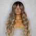 HENLEY - Ash Blonde - Lace Fringe Wig | Blonde, 24 Inch, Fringe, Synthetic Hair | Milk & Honey Wigs