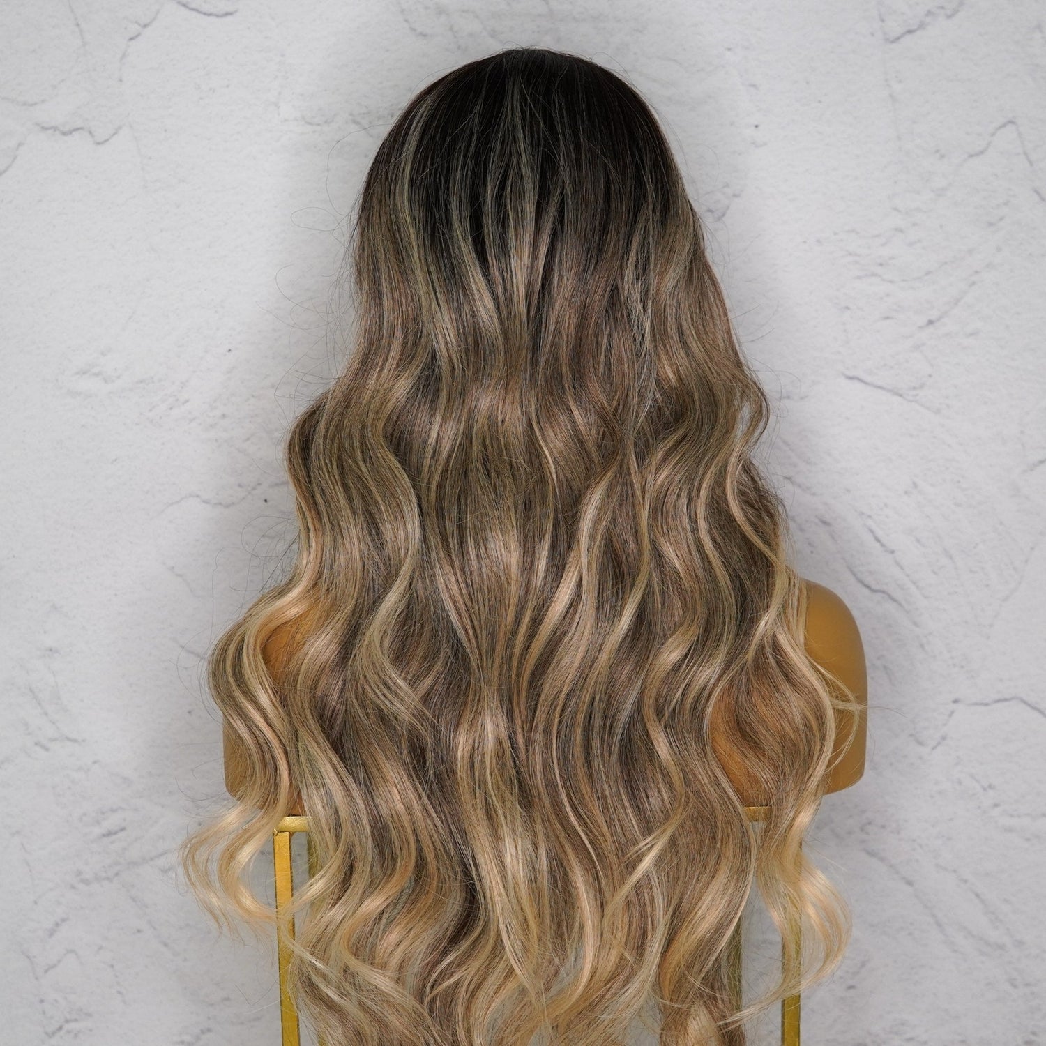HENLEY - Ash Blonde - Lace Fringe Wig | Blonde, 24 Inch, Fringe, Synthetic Hair | Milk &amp; Honey Wigs