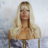 HOLLY - Ombre Blonde - Fringe Wig | Blonde, 16 Inch, Fringe, Synthetic Hair | Milk & Honey Wigs