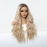 Honey Blonde Wavy 13x6 Lace Front Wig - MARKETPLACE | Blonde, 13x6 Lace Front, Synthetic Hair | Milk & Honey Wigs