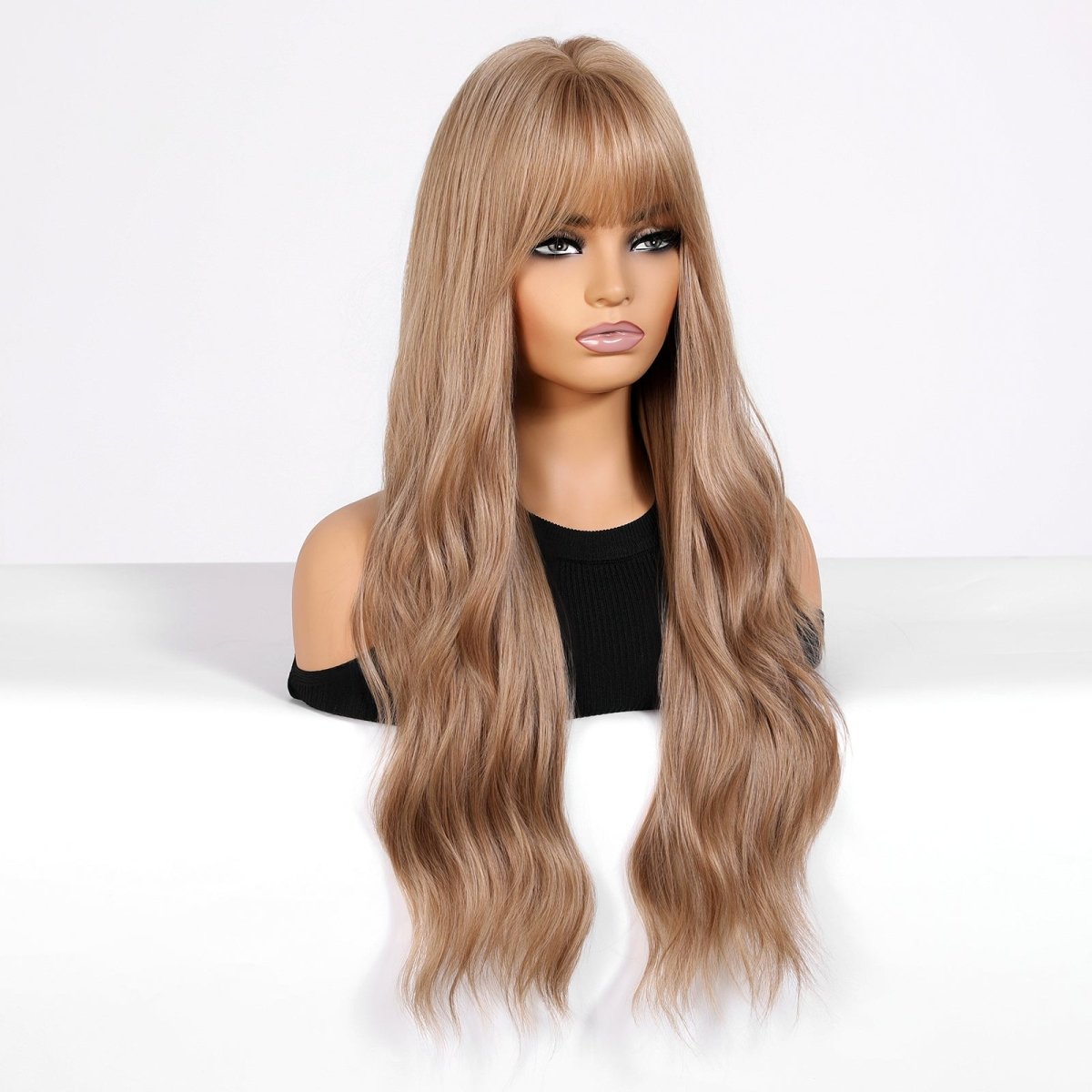 Honey blonde with Bangs Wig - MARKETPLACE | Blonde, Fringe, Synthetic Hair | Milk &amp; Honey Wigs