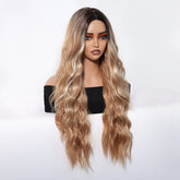 Honey Blonde with Dark Roots Wig - MARKETPLACE | Blonde, Fringe, Synthetic Hair | Milk & Honey Wigs