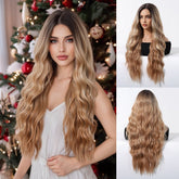 Honey Blonde with Dark Roots Wig - MARKETPLACE | Blonde, Fringe, Synthetic Hair | Milk & Honey Wigs