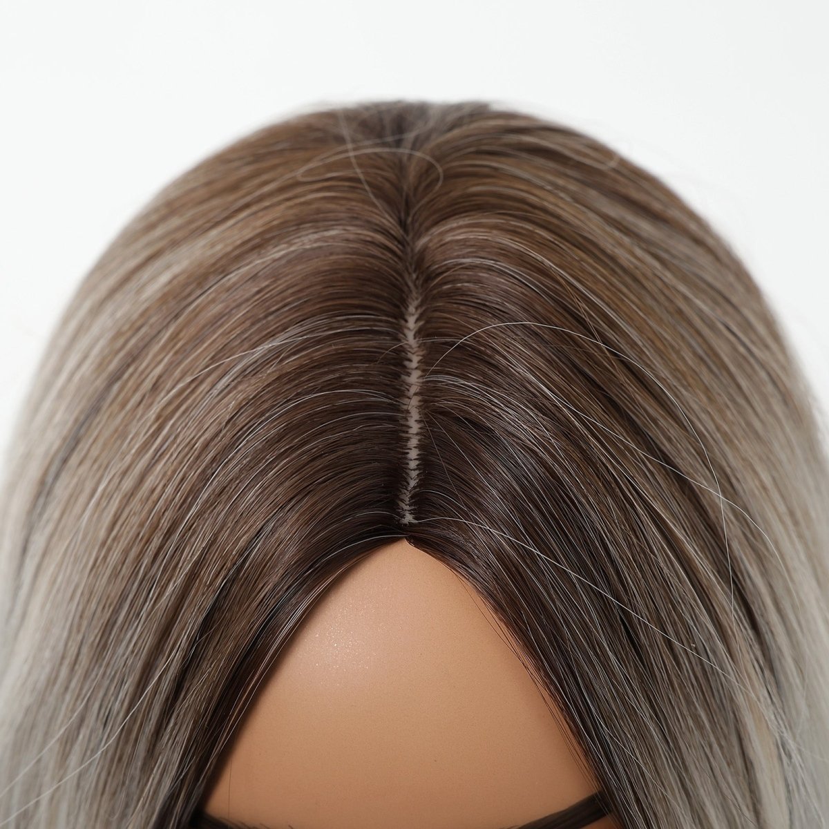 Ice Blonde with Dark Roots Wig - MARKETPLACE | Blonde, Fringe, Synthetic Hair | Milk &amp; Honey Wigs