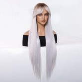 Icy Platinum Straight Wig - MARKETPLACE | Blonde, Fringe, Synthetic Hair | Milk & Honey Wigs