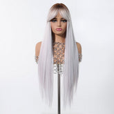 Icy Platinum Straight Wig - MARKETPLACE | Blonde, Fringe, Synthetic Hair | Milk & Honey Wigs