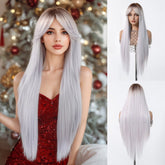 Icy Platinum Straight Wig - MARKETPLACE | Blonde, Fringe, Synthetic Hair | Milk & Honey Wigs