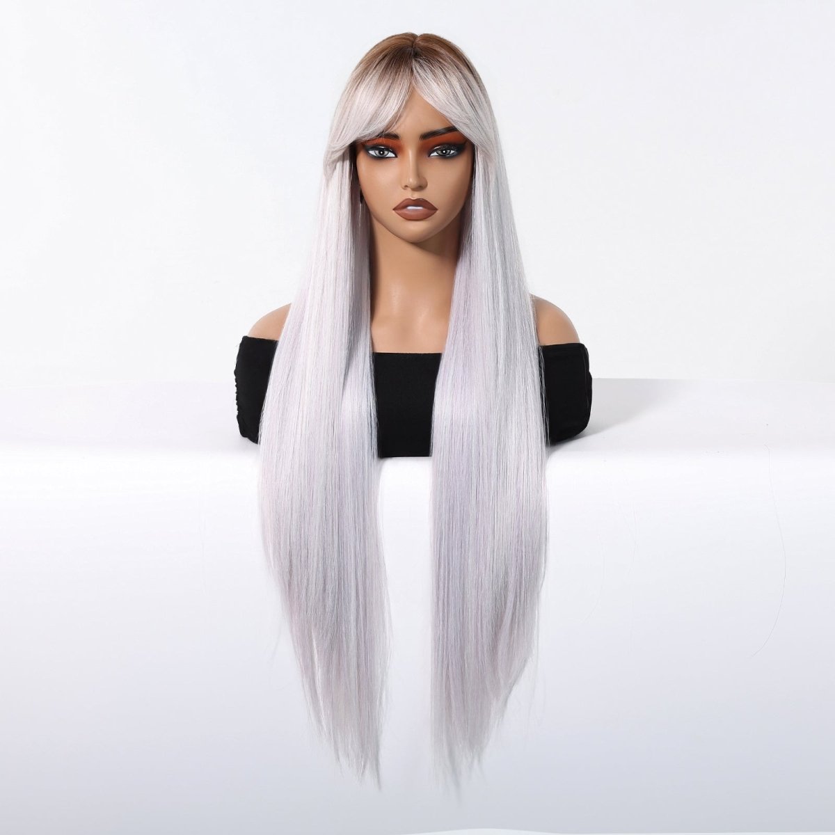 Icy Platinum Straight Wig - MARKETPLACE | Blonde, Fringe, Synthetic Hair | Milk &amp; Honey Wigs