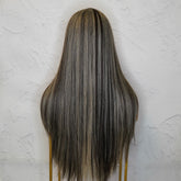 IMOGEN - Ash Lace - Front Wig | Brown, 24 Inch, T-Part Lace Front, Synthetic Hair | Milk & Honey Wigs