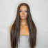 IMOGEN - Chocolate - Lace Front Wig | Brown, 24 Inch, T-Part Lace Front, Synthetic Hair | Milk & Honey Wigs