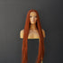 ISABELLE auburn synthetic straight lace front wig | Milk & Honey Wigs