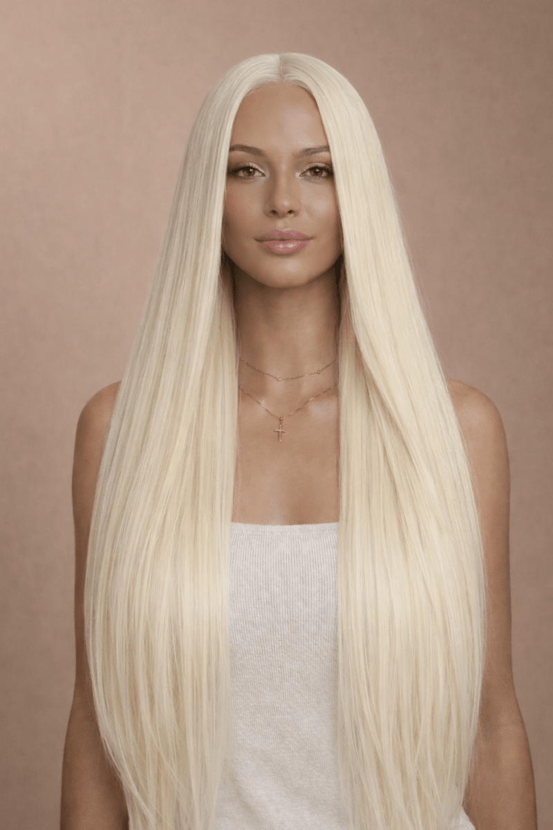 ISABELLE - Blonde - Lace Front Wig | Blonde, 28 Inch+, T-Part Lace Front, Synthetic Hair | Milk &amp; Honey Wigs