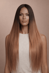 ISABELLE - Brown - Lace Front Wig | Brown, 28 Inch+, T-Part Lace Front, Synthetic Hair | Milk & Honey Wigs