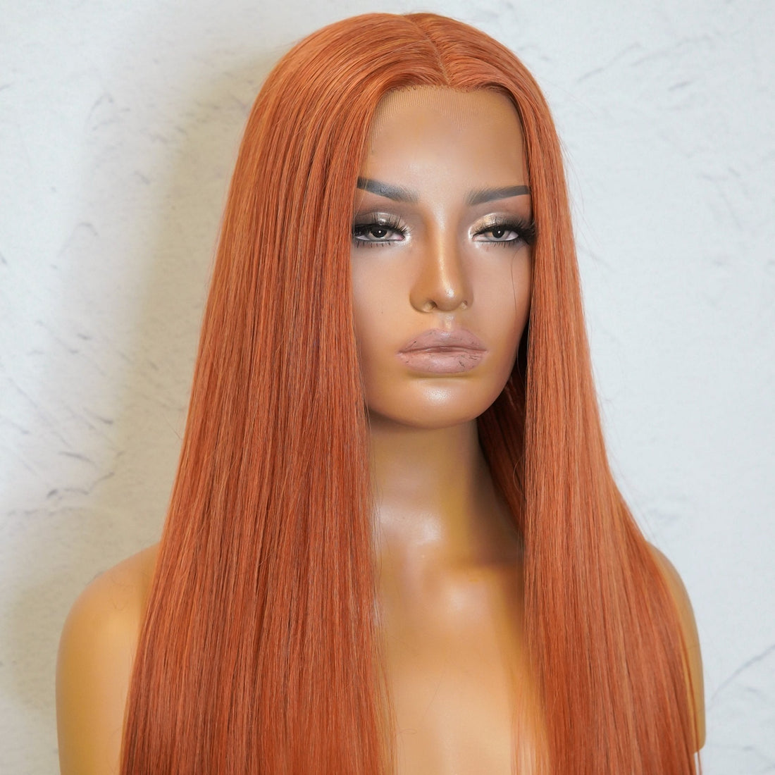 ISABELLE - Copper - Lace Front Wig | Ginger, 28 Inch+, T-Part Lace Front, Synthetic Hair | Milk &amp; Honey Wigs
