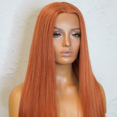 ISABELLE - Copper - Lace Front Wig | Ginger, 28 Inch+, T-Part Lace Front, Synthetic Hair | Milk & Honey Wigs