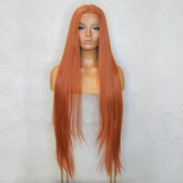 ISABELLE - Copper - Lace Front Wig | Ginger, 28 Inch+, T-Part Lace Front, Synthetic Hair | Milk & Honey Wigs