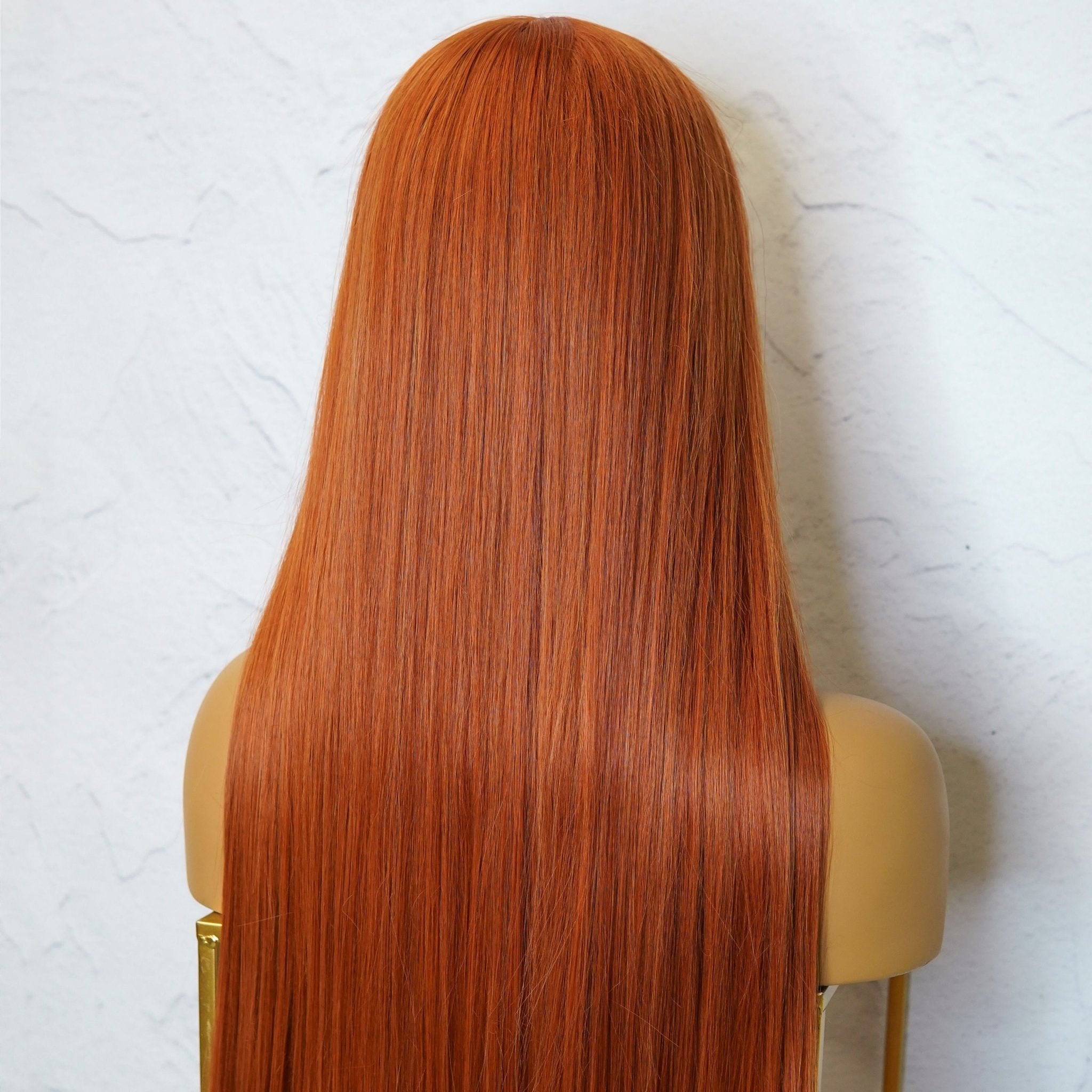 ISABELLE - Copper - Lace Front Wig | Ginger, 28 Inch+, T-Part Lace Front, Synthetic Hair | Milk &amp; Honey Wigs