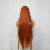 ISABELLE - Copper - Lace Front Wig | Ginger, 28 Inch+, T-Part Lace Front, Synthetic Hair | Milk & Honey Wigs
