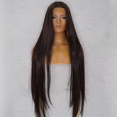 ISABELLE - Dark Brown - Lace Front Wig | Brown, 28 Inch+, T-Part Lace Front, Synthetic Hair | Milk & Honey Wigs