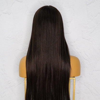 ISABELLE - Dark Brown - Lace Front Wig | Brown, 28 Inch+, T-Part Lace Front, Synthetic Hair | Milk &amp; Honey Wigs