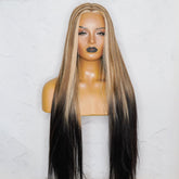 ISABELLE - Inked - Lace Front Wig | Brown, 22 Inch, T-Part Lace Front, Synthetic Hair | Milk & Honey Wigs