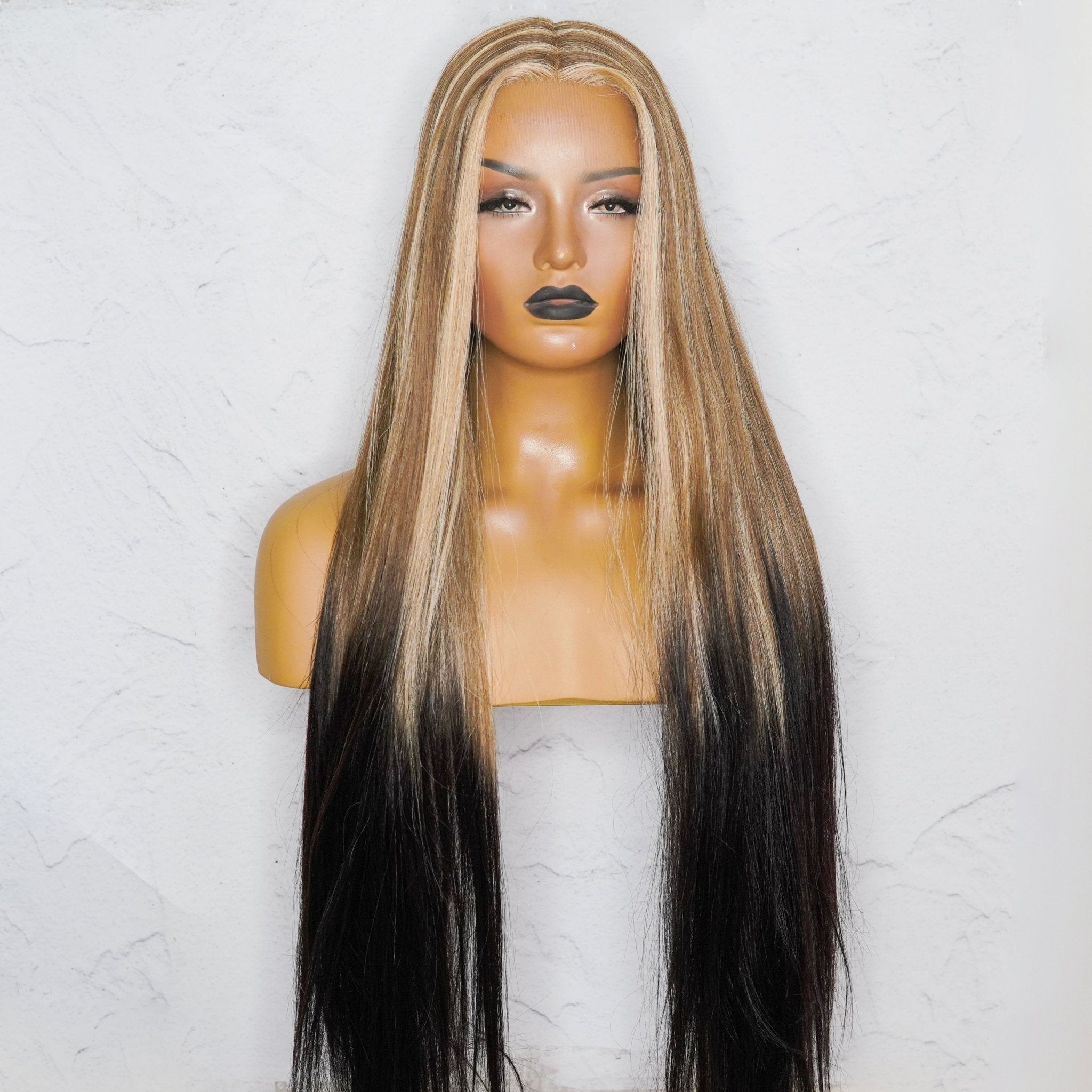 ISABELLE - Inked - Lace Front Wig | Brown, 22 Inch, T-Part Lace Front, Synthetic Hair | Milk &amp; Honey Wigs