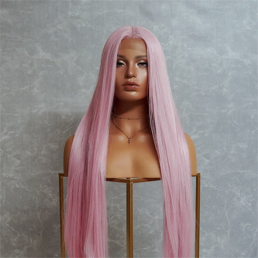 ISABELLE Pink 30" Lace Front Wig | Milk &amp; Honey Wigs