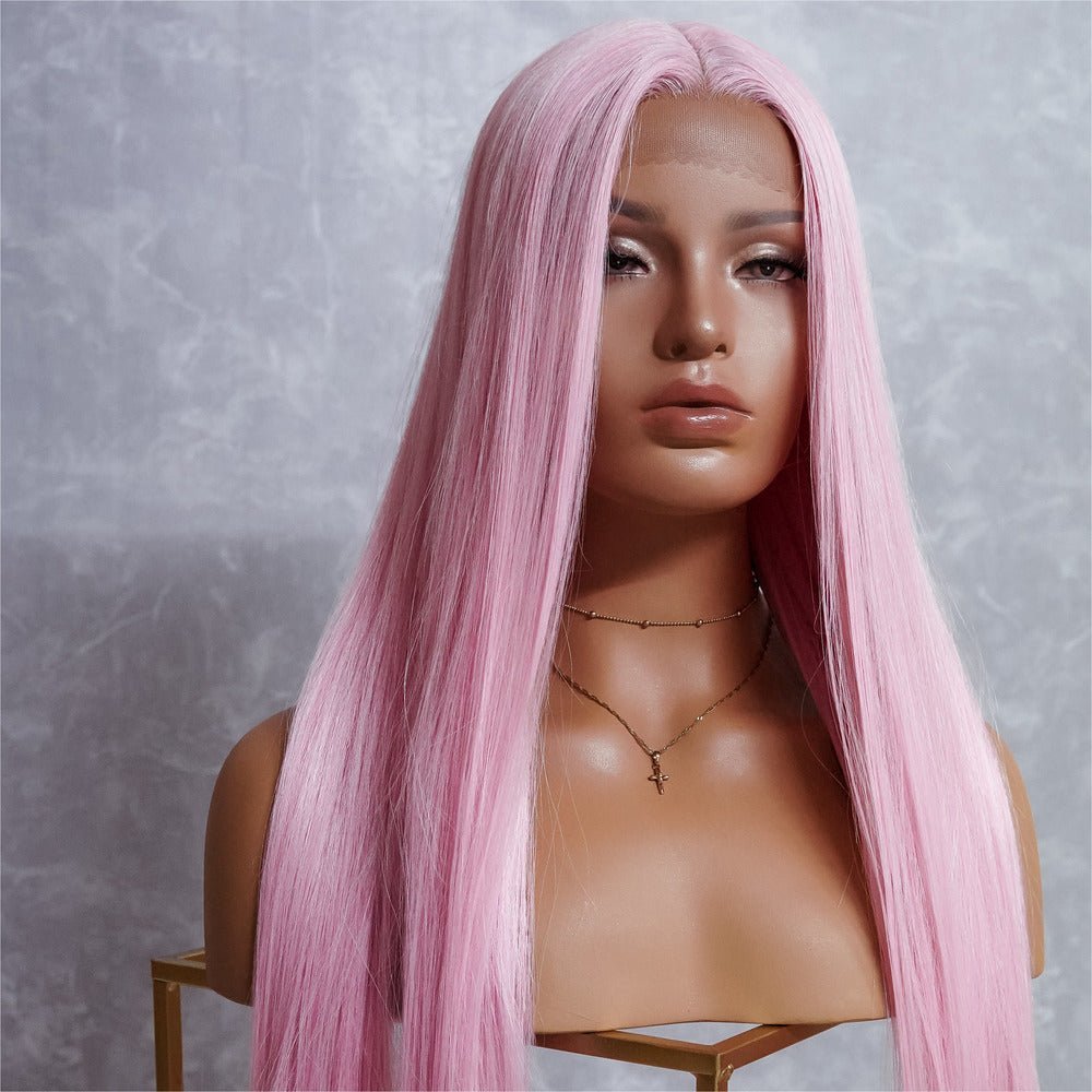 ISABELLE Pink 30" Lace Front Wig | Milk &amp; Honey Wigs