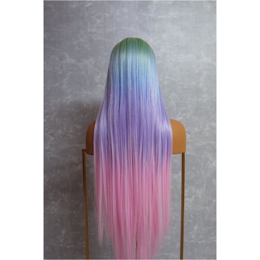 ISABELLE - Rainbow - Lace Front Wig | Rainbow, 28 Inch+, T-Part Lace Front, Synthetic Hair | Milk &amp; Honey Wigs